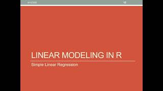 IT533/ DATA433 Linear Models (R and Python)