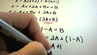 Determining Coefficients for Partial Fractions