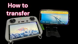 How to transfer screen captures from DJI RC 2023