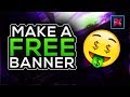 How To Make A YouTube Banner WITHOUT Photoshop! (Pixlr Tutorial) Make A YouTube Banner For FREE 2018