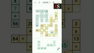 Cross maths Level 1| #maths #puzzle #sudoku