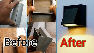 How to making wall Lamb, Fancy light, led light ഫാൻസി ലൈറ്റ് ഉണ്ടാക്കാം pvc pipe കൊണ്ട്