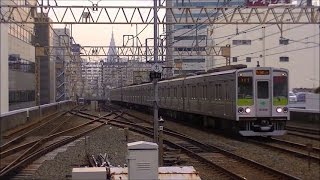 平日朝の京王線・京王新線笹塚駅（新宿側）