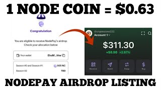 NODEPAY AIRDROP FINAL CLAIM - Listing Price and Allocation Checker