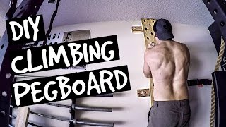 How to Build a Climbing Pegboard - DIY