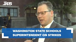 Washington state schools superintendent on teacher strikes, staff shortages