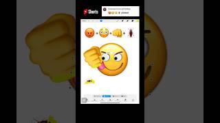 😡😳👊 emoji mixing #digitalart #emojichallenge #funny #shorts