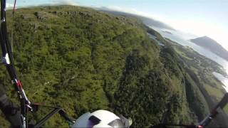 Polarsirkelen Tandem Paragliding på Nesna august 2012