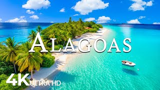 FLYING OVER ALAGOAS (4K UHD)  - Soothing Music Along With Beautiful Nature Video - 4K Video ULTRA HD