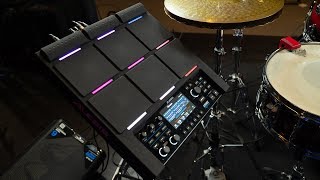 Alesis Strike Multipad Hybrid Set-Up With An Acoustic Drum Kit