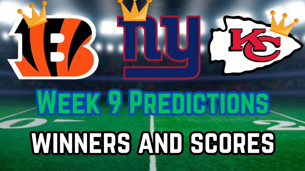 NFL Week 9 Game Predictions - All Winners And Scores - YouTube