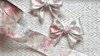 How to make a classic bow using 2.5in ribbon 🎀