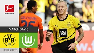 Borussia Dortmund - VfL Wolfsburg 1-0 | Highlights | Matchday 5 – Bundesliga 2023/24