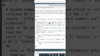 LINUX GUI Script to generate Lotto 6 random numbers using BASH Shell and Zenity