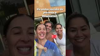 Claudia Raia mostra Luca andando pela primeira vez