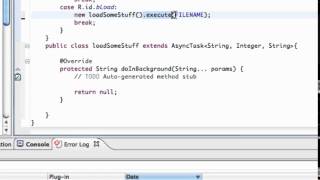 Android Application Development Tutorial 101 Async Task class to load stuff
