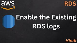 Enable RDS db instance logs by modifying and changing the parameter group configration #rds
