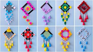 10 Easy and Quick Paper Wall Hanging Ideas / A4 sheet Wall decor / Cardboard  Reuse /Room Decor DIY