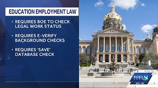 Iowa governor signs final bills into law, including employment verification requirements