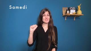 Jours de la semaine en langue des signes française (LSF)