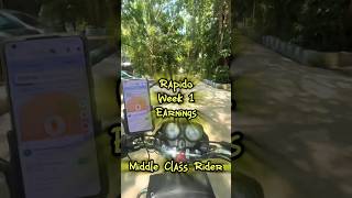 😱 ஒரே வாரத்துல 12000rs | rapido bike taxi week 1 earnings 💸 #shorts #rapido #biketaxi #motovlog