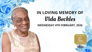 The Funeral Service of the Late Vida Beckles