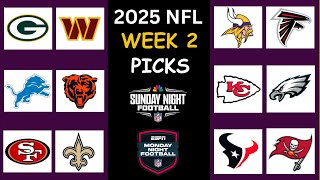 2025 NFL WEEK 2 GAME PICKS - FULL WEEK PREDICTIONS