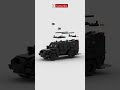 lego swat armored truck 🚨 satisfying building animation shorts legomoc