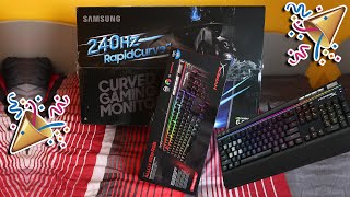 UNBOXING DE ZIUA MEA la MONITOR 240hz si TASTATURA HyperX !- Review - Sound Test