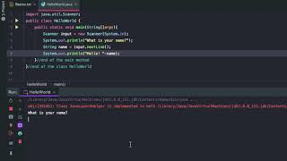 Java Basics 5 - Taking in user input