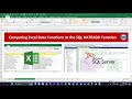 Comparing various Excel Date Functions to SQL DATEADD Function (SQL Server)