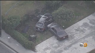 Pursuit Ends In Pomona With Deadly Crash, Suspect In Custody