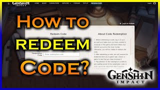 Genshin Impact: How to Redeem Code