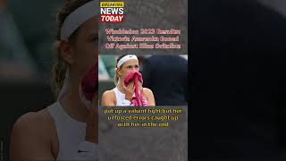 Victoria Azarenka Booed off Court at Wimbledon 2023: Elina Svitolina Wins! #shorts #news