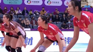 正播天津女排VS江苏，李盈莹正面硬钢吴梦洁，没想到双方玩命了