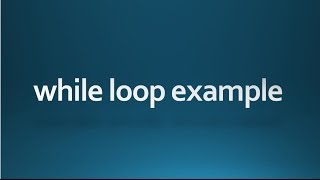 Java tutorial for beginners - 21 - an example for while loop