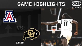 Arizona vs. Colorado Game Highlights | 2024-25 Big 12 Women’s Basketball