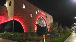 New Coburg station night time