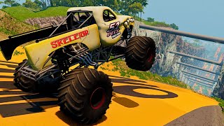 💀 Monster Jam Speed Death Jump | SKELETOR Insane Stunt 🚗