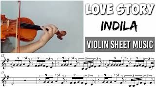 Free Sheet || Love Story - Indila || Violin Sheet Music