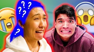 REACTING To Her NEW HAIR!