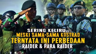 PERBEDAAN RAIDER DAN PARA RAIDER KOSTRAD