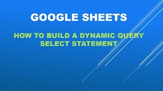GoogleSheets-build a dynamic query function filtering multiple variables based on multiple dropdowns