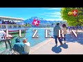 SWITZERLAND LUCERNE 🇨🇭 World's prettiest city / Walk through the Picturesque Streets & along Bridges