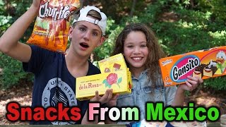 Trying Snacks from Mexico! (MattyBRaps \u0026 Sierra Haschak)