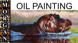 How to paint animals in oils (speed painting) - Jason Morgan Wildlife art