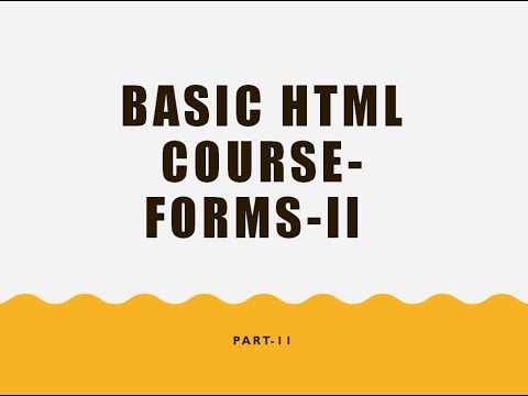 Forms-II In HTML| Learn HTML In Hindi| Part 11| Practical Approach To ...