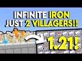 BEST INFINITE IRON FARM 1.21 Minecraft Bedrock - MCPE/Xbox/PS4/Nintendo Switch/Windows 10