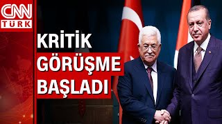 Cumhurbaşkanı Erdoğan, Filistin Devlet Başkanı Mahmud Abbas görüşmesi başladı