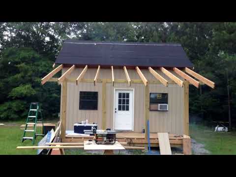 How to build Forest Cabin. Building 12x20 Hunting Cabin With Loft How to build Forest Cabin. Building 12x20 Hunting Cabin With Loft